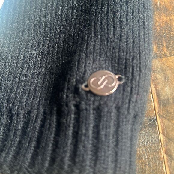 WOMENS OSFA SLOUCH BEANIE W/FAUX FUR POM POM - Picture 4 of 4